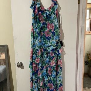 Floral Sleeveless Maxi Dress